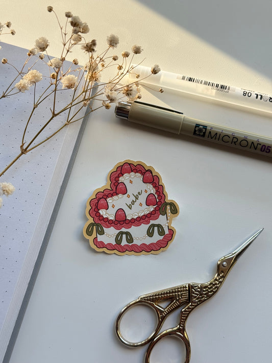 Babe Cake Sticker